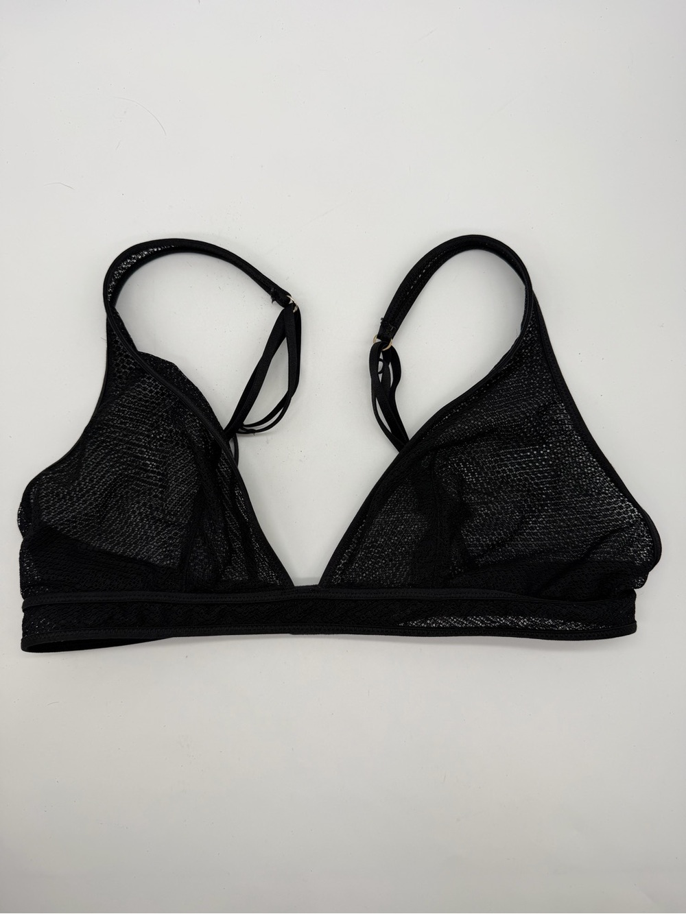 Victorias Secret Black Lace Bralette Size Large